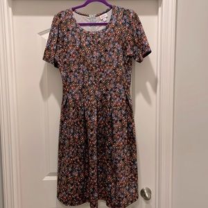 Floral Lularoe Amelia Dress